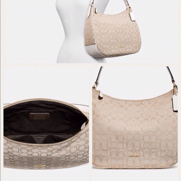 Coach Zip Shoulder Bag in Signature Jacquard - Picture 3 of 5